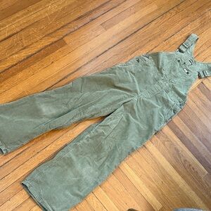 Lee Green Corduroy Women's Overalls XS